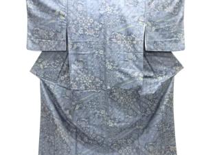 切り嵌め風花模様織出し西陣お召着物